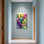 Plantes et fleurs, impression de jardin de cactus colorés