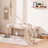 Entryway Upholstered Bench 52.8'' With Solid Wooden Legs, Natural Linen Shoe Bench Easy To Assemble-403334180