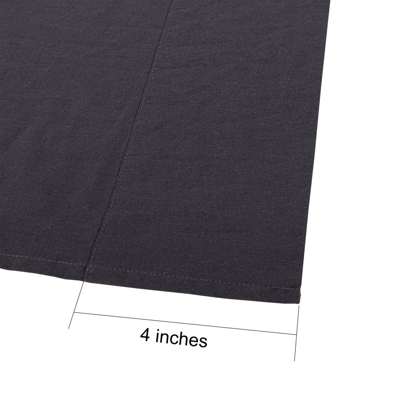 Flat Bed Sheet Only, Washed Cotton Soft Sheet - NTBAY, Charcoal Gray, Queen Flat Sheet