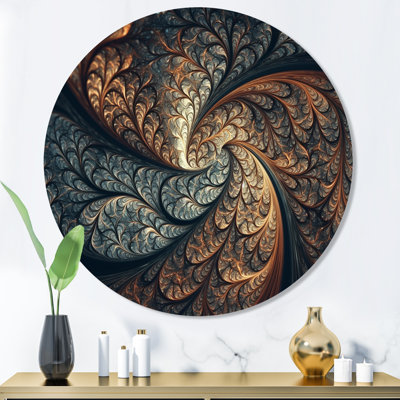 Jianu " Blue And Orange Fractal Fusion III "