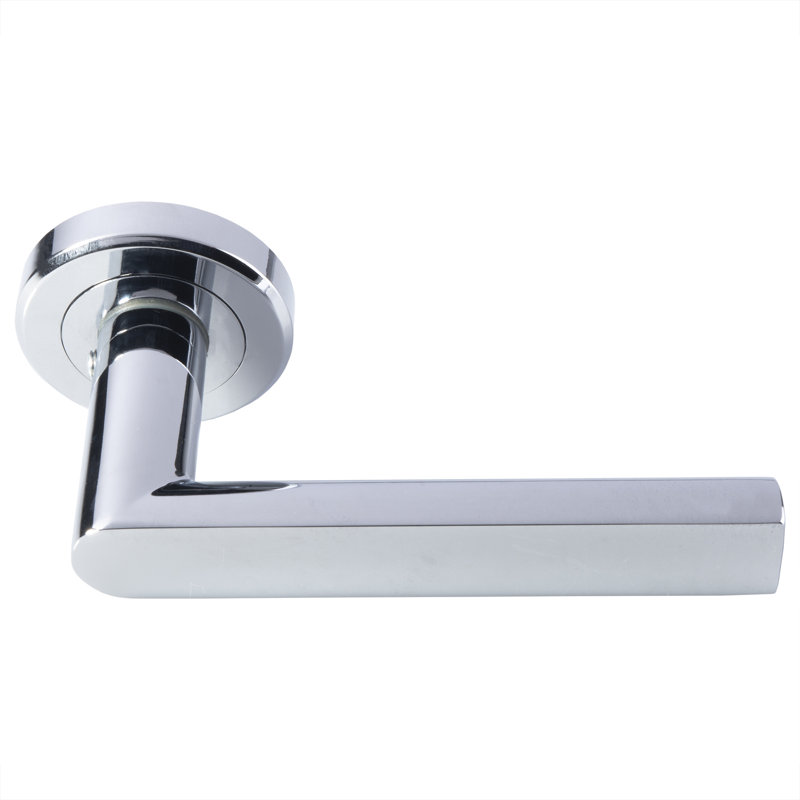 Serozzetta Latch Door Handle, Polished Chrome