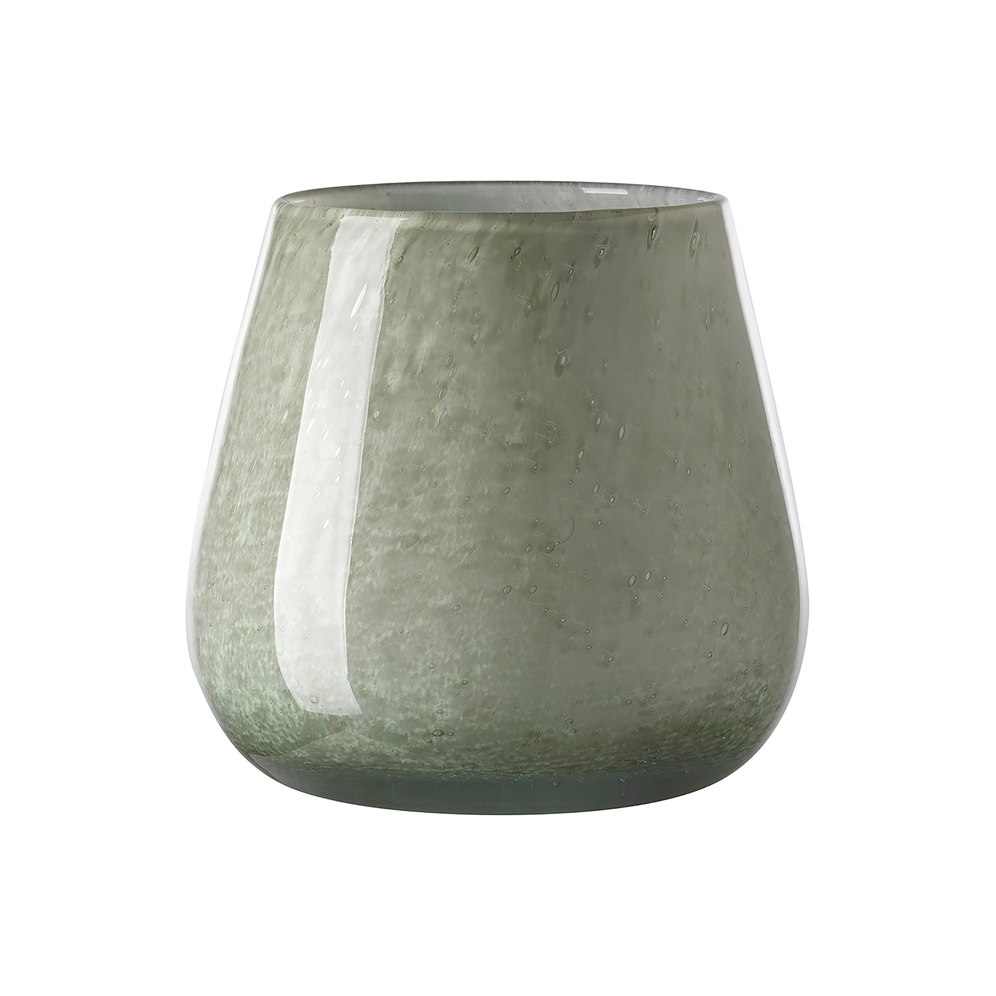 Marly Glass Lantern Vase Lg, 6.69" H  x 7.48" W x 7.48" D