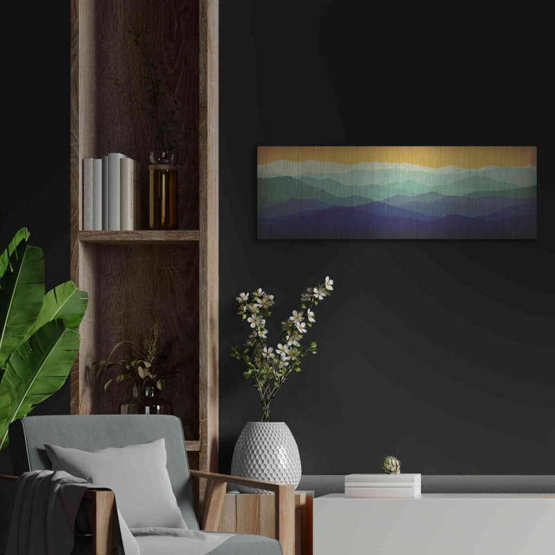 «Yellow Sky Mountains» par Ryan Fowler, H 12 po x l 36 po