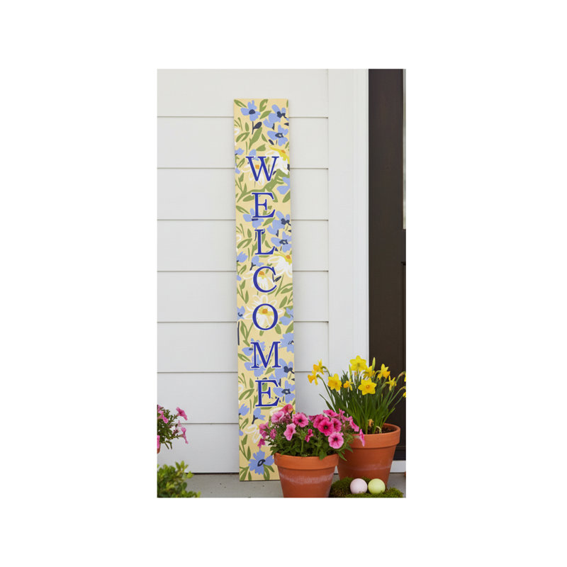 Fauteuil de jardin Blooming Meadow Blue, 47 po x 7,25 po, 47 po x 07 po