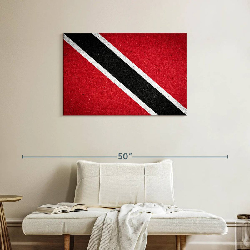 Borges, Trinité-et-Tobago, drapeau national, H 24 po x l 36 po