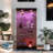 Two-Door  Tawny  Glass Display Cabinet 4 Shelves With Door-1052770259