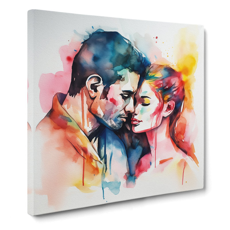 Lovers - No Frame Print, 50cm H x 50cm W x 3cm D