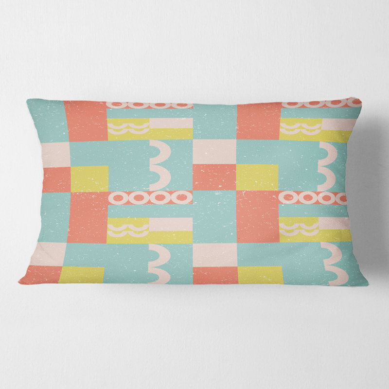 Coussin décoratif rétro Mid-Century