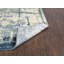 Tapis bleu / beige en laine Power Loom-1390282143
