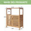 Gleneagle Bamboo Bolt Bathroom Cabinet