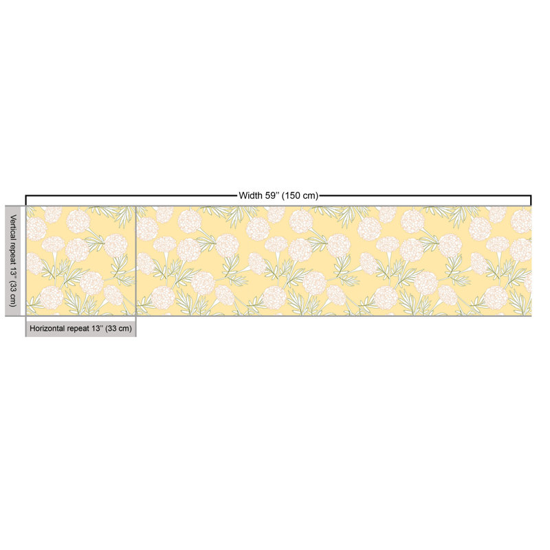 Chipp Outline Clove Flowers Multi-Purpose Fabric