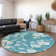 Premium Machine Washable Birchview AMF1032 Floral Rug
