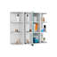 Armoire à pharmacie Milano, miroir à six tablettes extérieures-2051822730