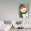 Art mural sur toile tendue - «Carrot Nose Snowman» de Beverly Johnston pour décoration de salon, de chambre à coucher ou de bureau - 12 x 19-31977859