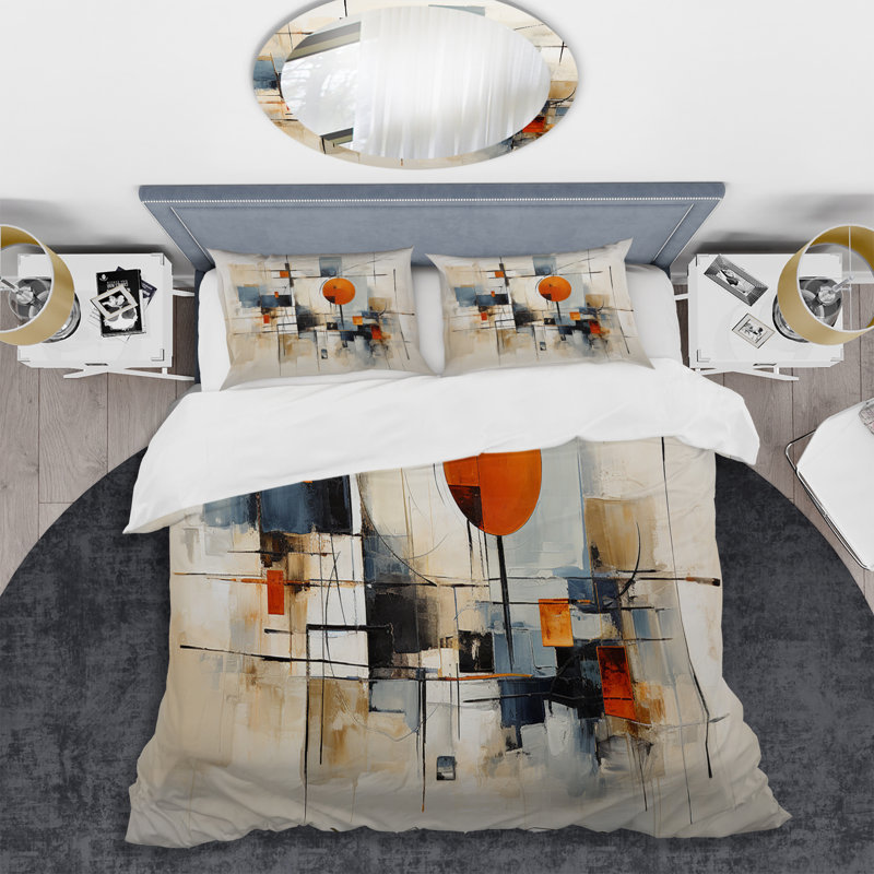 Ensemble de housse de couette coloré en microfibre / polyester, Housse de couette pour grand lit et 2 taies décor