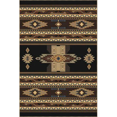 Vintage Woven Base Ha In Black And Brown Tones