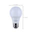 9 Watt A19 LED 27K/3K/35K/4K/5K CCT Selectable Medium Base White Finish 120 Volt