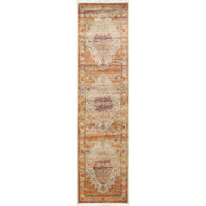 Tapis oriental beige, Tapis de couloir beige