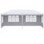 Grande tente de réception 10 pi x 20 pi Outsunny