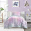 Ensemble d'édredon réversible moderne et contemporain en microfibre rose / bleu sarcelle / mauve Dream Factory-1661880723