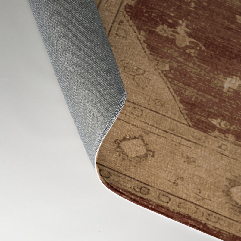 Tapis intérieur et extérieur brun Overdyed, Rectangle 9 pi x 12 pi