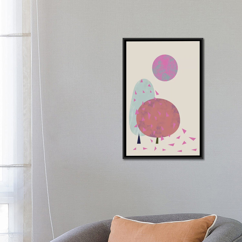 «Trees In Wind» par Flatowl, impression sur toile, H 18 po x l 12 po x P 1,5 po, Pas de tapis, Toile tendue