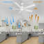 Ventilateur de plafond intelligent à 60 pales 60 po avec ensemble d'éclairage DEL -1120229712-1120229715