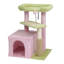 Tour pour chat à niveaux multiples rose et vert 27,5 po-1694707661