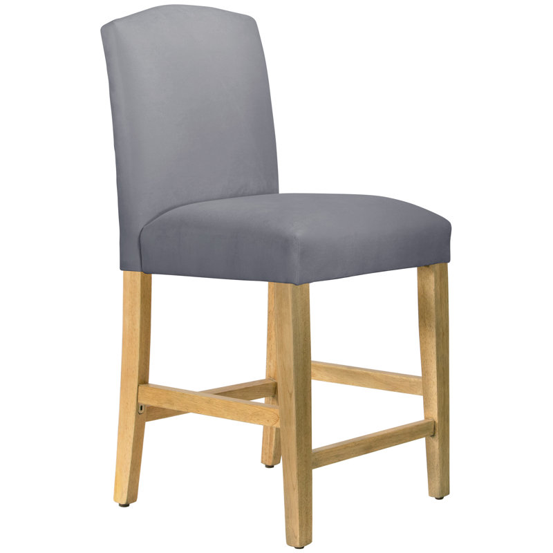 Tabouret de bar et de comptoir April, Tabouret de comptoir (siège d'une hauteur de 26 p, Bois naturel