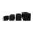 Modern Neutral Set Of 4 Metal Black Open Lanterns