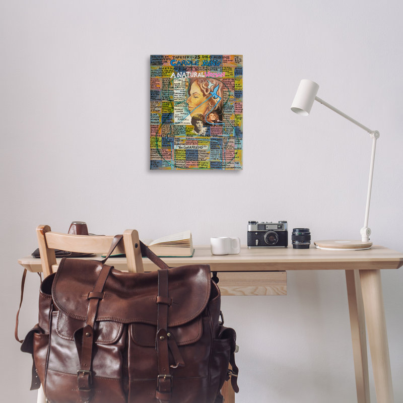 «Carole King Collage» par Sabin, H 30 po x l 24 po