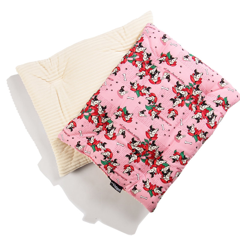 Tapis écologique Peties's Frenchies, Rose
