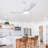 Whisper 54" 3-ABS Blade Modern Smart Ceiling Fan with LED Lights and Remote-189843312