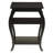 Black 2-Shelf End Table