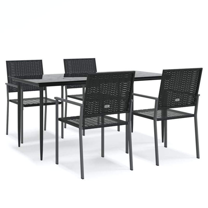Blough 4 - Person Patio Dining Set with Rectangular Table, 74cm H x 160cm L x 80cm W