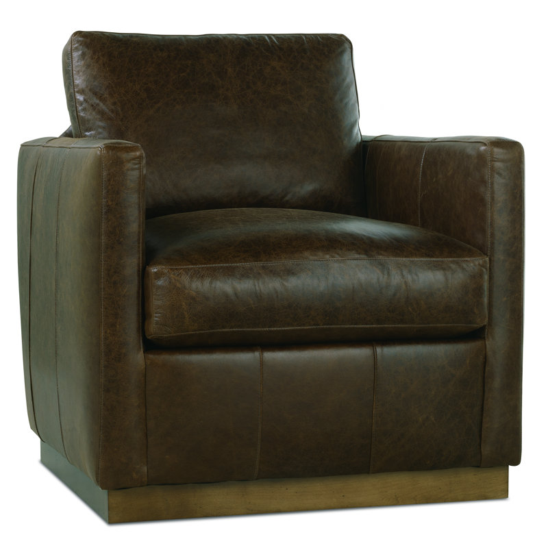 Allie Leather Swivel Chair, KL202-98, Latte