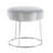Bonview Flower Upholstered Velvet Metal Accent Stool-2026025198