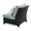 Ensemble de conversation modulaire en rotin de six articles avec housses de coussin Sunbrella-32254576