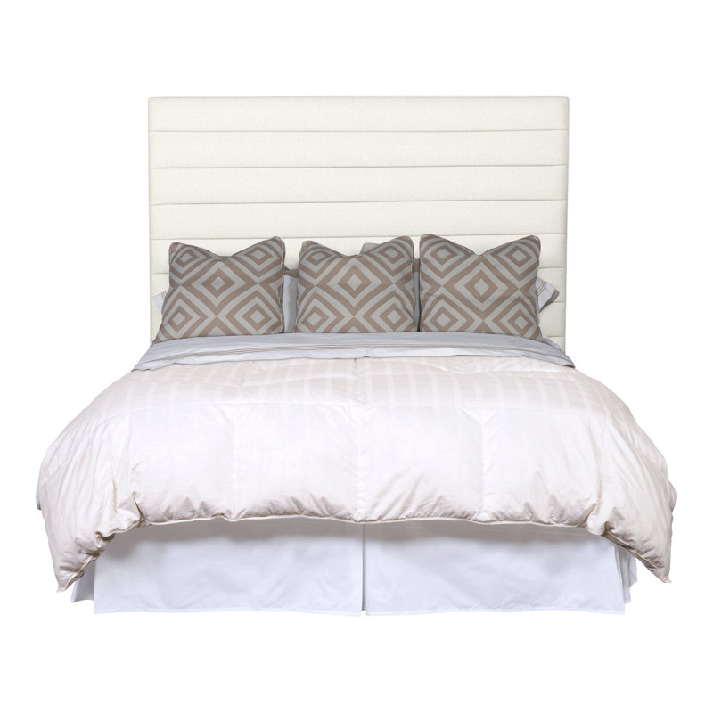 Kelsey King Upholstered Panel Headboard, Kennelly Snow