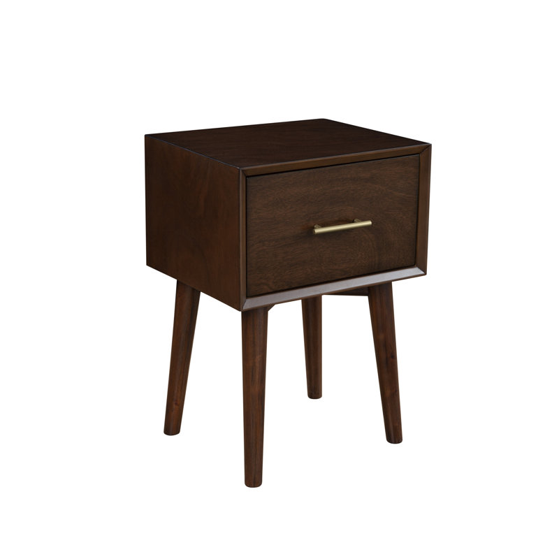 Abdurahman End Table with Storage, Brown