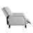 Push Back Reclining Chair with Gray Chenille Upholstery, Transitional Style for Modern Living Rooms, Comfort and Elegance Combined-173714649