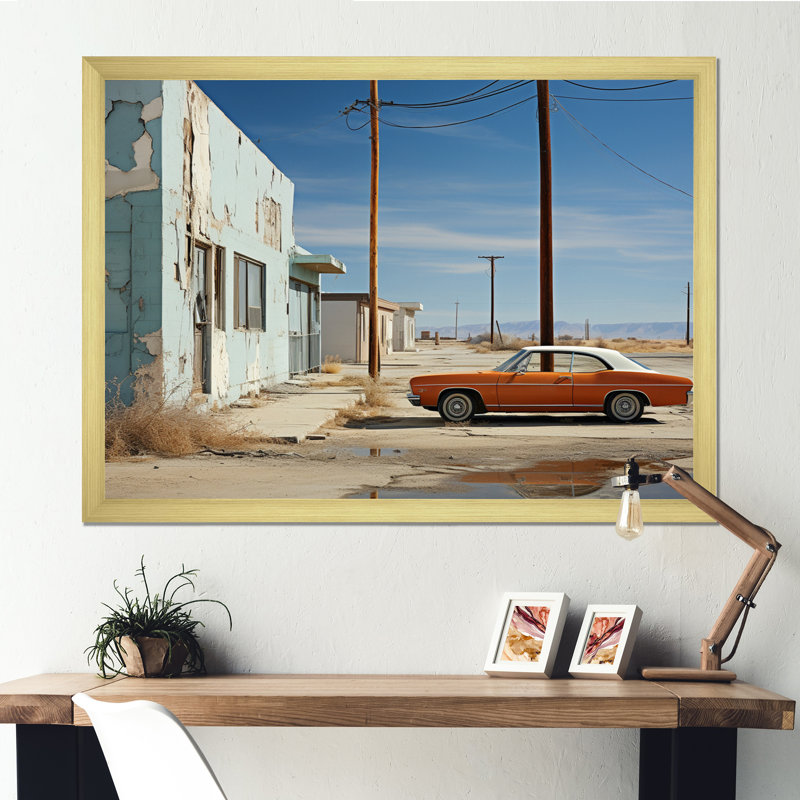 Photograph By Lewis Baltz III - Transportation Wall Decor, Cadre doré simple, H 34 po x l 44 po x P 1,5 po