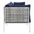 Harmony Sunbrella Basket Weave Outdoor Patio Aluminum Sofa by Modway-58125814