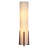 Parker 48 in. Farmhouse 2-Light LED Energy Efficient Floor Lamp with Beige Fabric Cylinder Shade