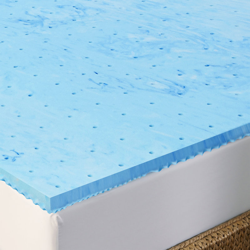 Garett Mattress Topper, Full, Blue