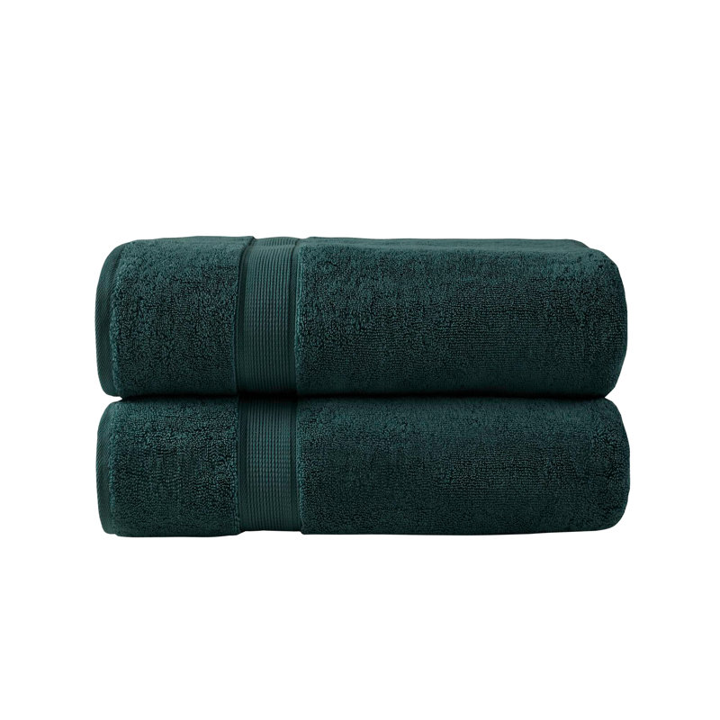 Kittanning Plush Mulit-Size Set, Bath Sheets - 2 Pack, Dark Green