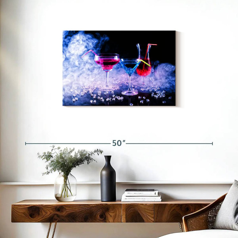 Yarlin Icy Bar Cocktails, 20" H x 30" W