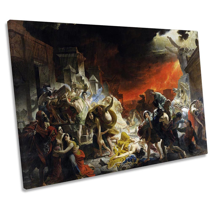 Karl Brullov The Last Day Of Pompeii - Wrapped Canvas Print, 30.5cm H x 45.7cm W x 2cm D