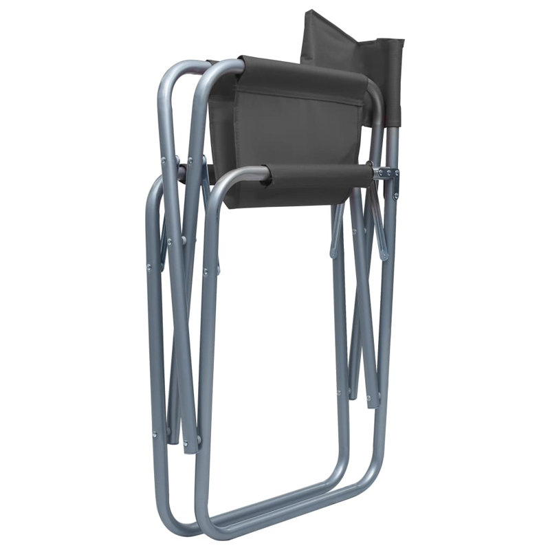 Zinvor Folding Patio Dining Armchair, Grey