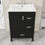 Meuble-lavabo 24 po avec lavabo, porte à fermeture en douceur et tiroirs 24 po-1450818079
